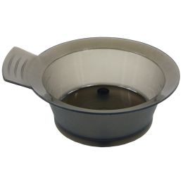 Козметичен СПА/ФРИЗЬОРСКИ ПРОДУКТИ/Фризьорски аксесоари - Пластмасова купа за смесване на боя за коса с дръжка, сива, 200 мл
