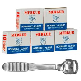 Козметичен СПА/ПРОДУКТИ ЗА МАНИКЮР И ПЕДИКЮР/Продукти за маникюр и педикюр - ПАКЕТ Неръждаеми остриета за педикюрни бръсначи, 10 бр. х 10 комплекта + бръсначи 1367 БЕЗПЛАТНО!