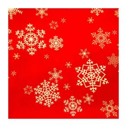 Хорека/ХОРЕКА ПРОДУКТИ/Тъкани за маса - Покривка PRIMA със снежинки, 120x150см