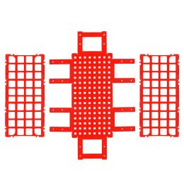Медицинска лаборатория/ЛАБОРАТОРНИ КОНСУМАТИВИ/Лабораторни инструменти - Държач за пробни тръби, 40 позиции, червен