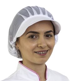 Хорека/ХОРЕКА ОБЛЕКЛА И АКСЕСОАРИ/ХОРЕКА Аксесоари - Шапка за мобилност HORECA с мрежа и козирка