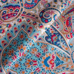 Тъкани и шивашки аксесоари/Тъкани/Щамповани платове - Текстилна материя, памук, мозайка, 2.4 х 1м