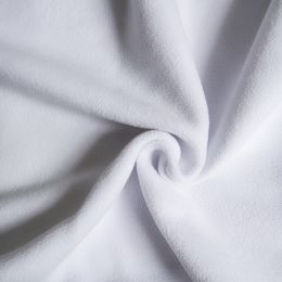 Тъкани и шивашки аксесоари/Тъкани/Цветни тъкани - Поларено платно (270 г/м2), 1.5 х 1м, бяло